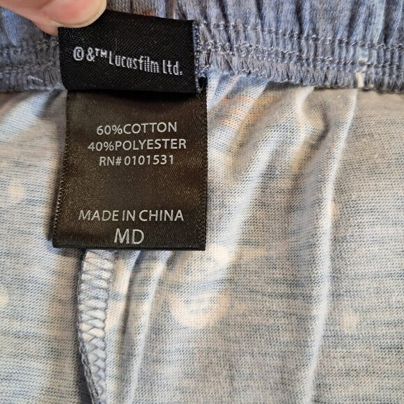 NWT Star Wars Disney Spaceship Print Blue Pajama Pants Size M - Picture 12 of 12